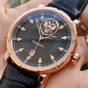 Đồng hồ Nga Poljot President Carving Black