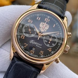 Đồng Hồ Nga Poljot President Chronograph Automatic Xanh Đen