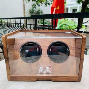 Hộp Xoay Đồng Hồ Tích Cót 2 Xoay Gỗ Tự Nhiên