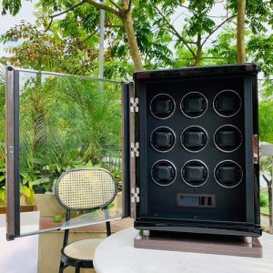 Hộp Xoay Đồng Hồ Tích Cót 9 Xoay M&Q Luxury