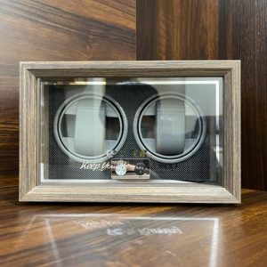 Hộp Xoay Đồng Hồ Tích Cót Gỗ 2 Xoay