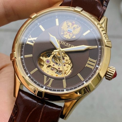 Đồng Hồ Nga Poljot President Gold Nâu 12980166