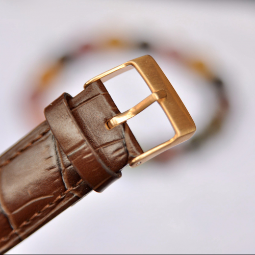 Đồng Hồ Nga Poljot President Rose Gold Hở Tim Nâu